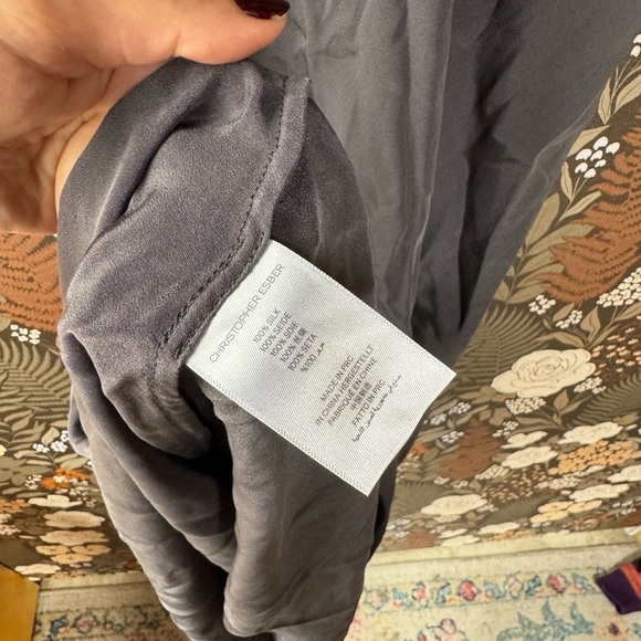 NWT Christopher Esber Triquetra Contoured Tank Dress in Charcoal size 6 - Picture 10 of 11